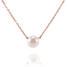 Handpicked   Freshwater Cultured Single Pearl Necklace Pendant Gold Necklaces for Women